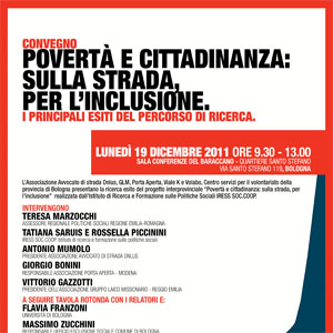 19.12.11 Convegno “Povertà e cittadinanza: sulla strada, per l’inclusione”