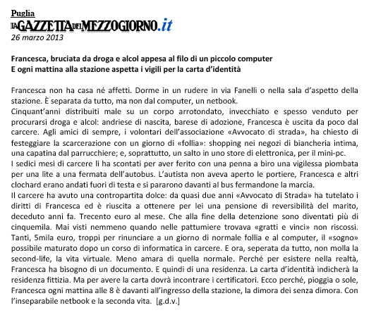 Gazzetta del Mezzogiorno – Rassegna stampa del 26.03.13