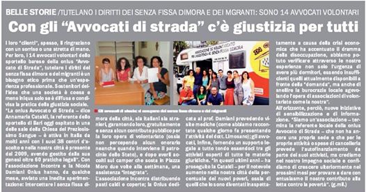Con gli “Avvocati di strada” c’è giustizia per tutti