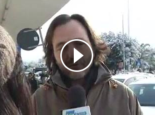 31.12.14 Raccolta di sacchi a pelo e vestiti a Foggia. Intervista a Massimiliano Arena