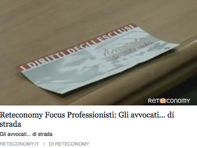 Reteconomy intervista i volontari di Avvocato di strada Milano
