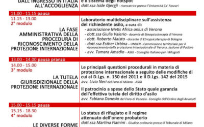 26.02.16 Mestre: “La protezione internazionale ed il sistema di accoglienza dei richiedenti asilo in Italia”