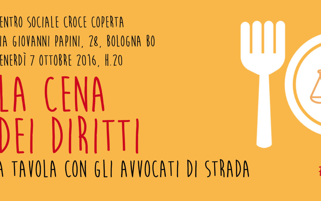 07.10. 16 #DonoDay2016, a Bologna “La cena dei diritti”