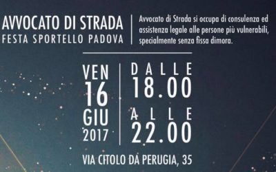 16.06.17, la festa annuale dei volontari di Avvocato di strada Padova