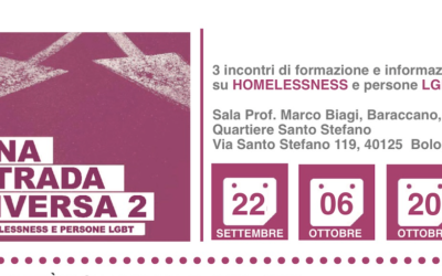 Bologna, 3 incontri di formazione e informazione su HOMELESSNESS e persone LGBT+