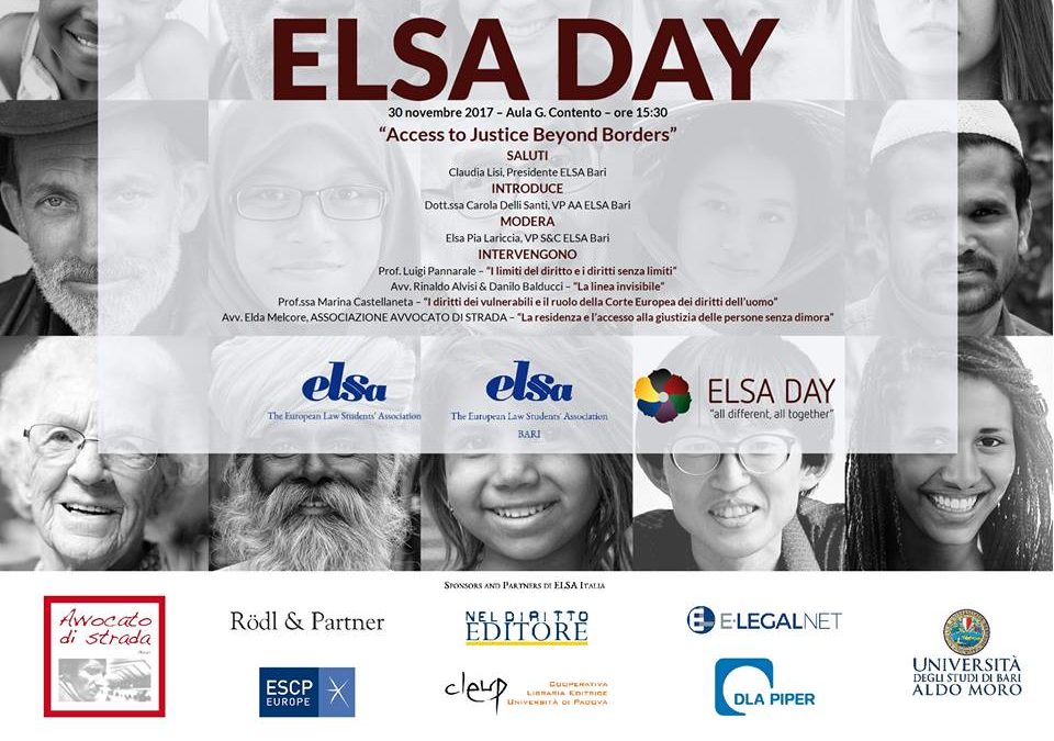 ELSA DAY, Bari “Access to justice beyond borders”