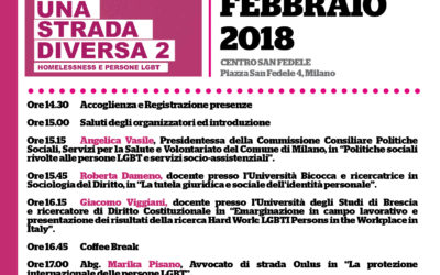 16.02.18, Milano. Una strada diversa: HOMELESSNESS e persone LGBT