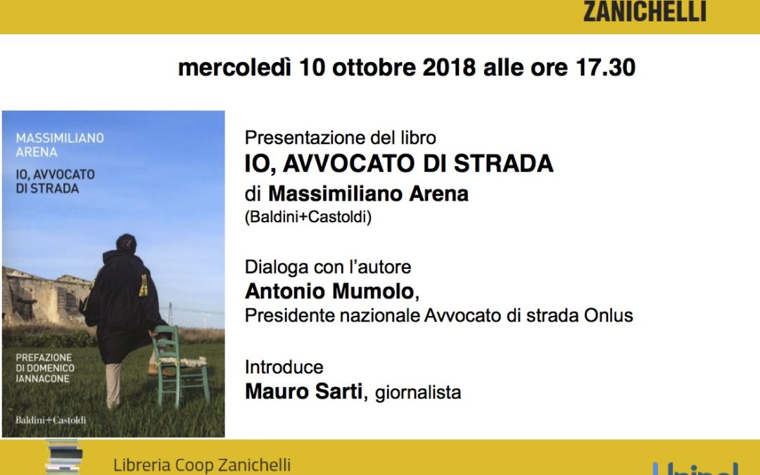“Io, avvocato di strada”. Presentazione pubblica a Bologna