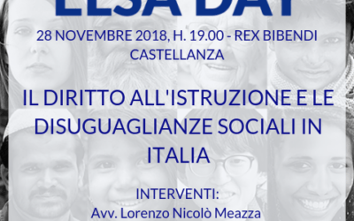 ElsaDay: “Il diritto all’istruzione e le disuguaglianze sociali”