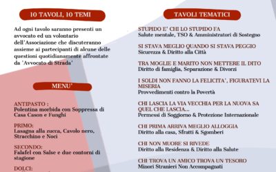 Arriva a Padova la “Cena dei diritti”