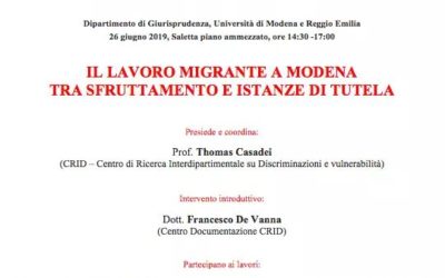Il lavoro migrante a Modena tra sfruttamento e istanze di tutela