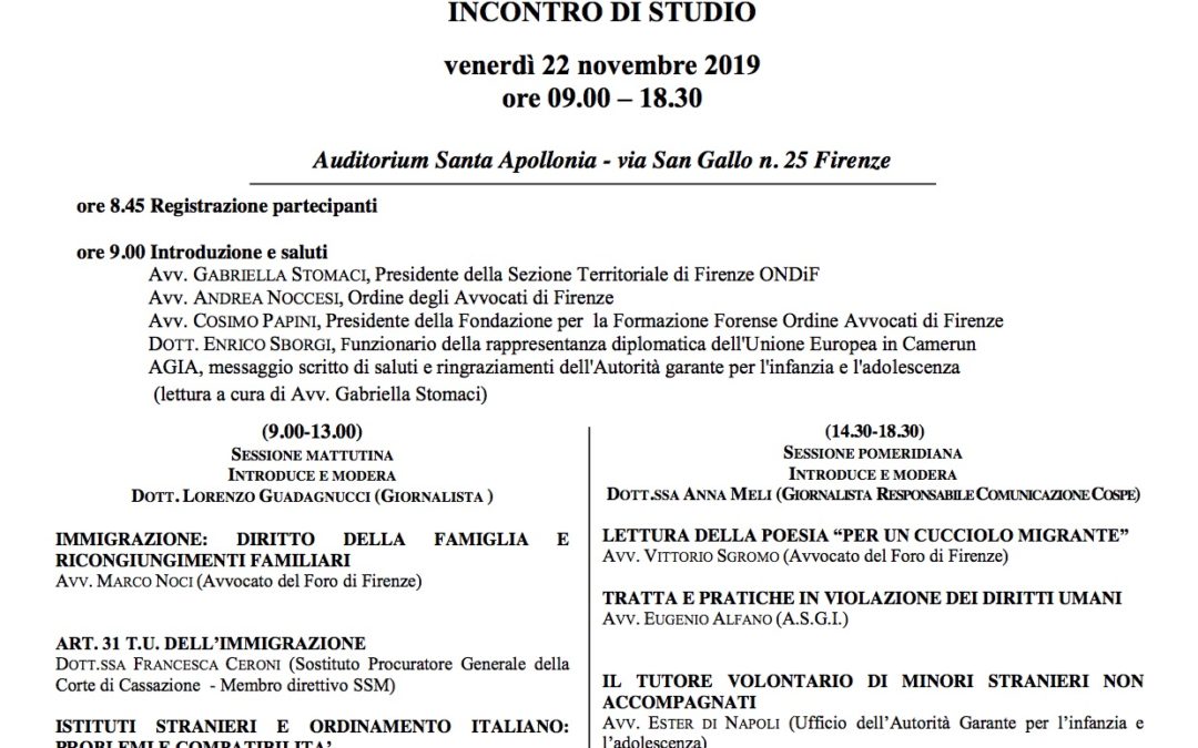 LA FAMIGLIA MIGRANTE Tutele e diritti nell’ordinamento italiano