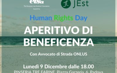 Human Rights Day, aperitivo di Natale a Padova
