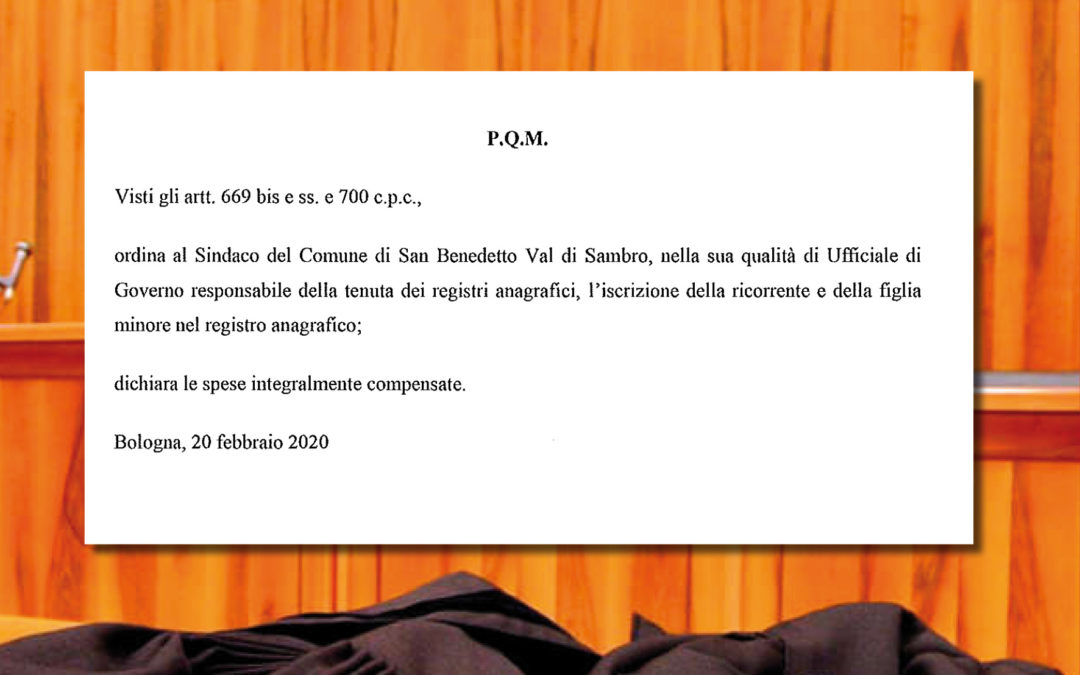 Decreti sicurezza e residenza dei richiedenti asilo. Nuova vittoria di Avvocato di strada