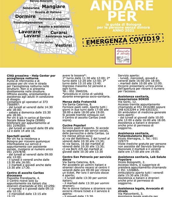 Dove andare per… Bologna 2021 Emergenza Covid