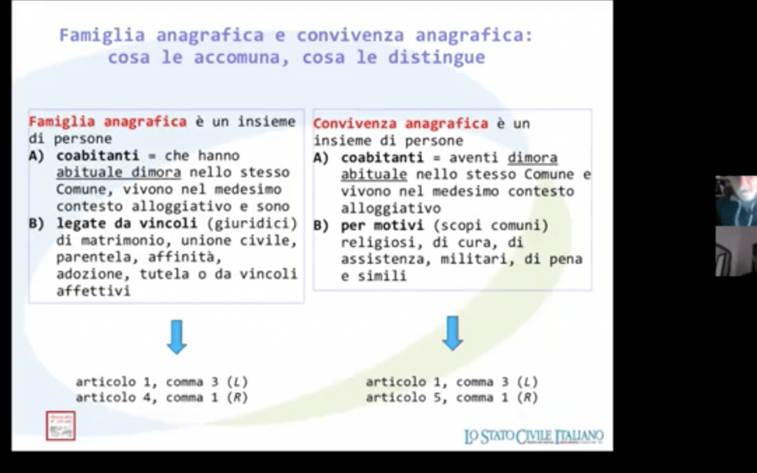 Il video del webinar “Guida alla convivenza anagrafica”