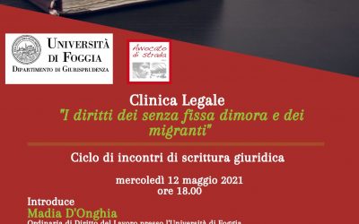 Clinica del diritto Foggia: “Ciclo di incontri di scrittura giuridica”