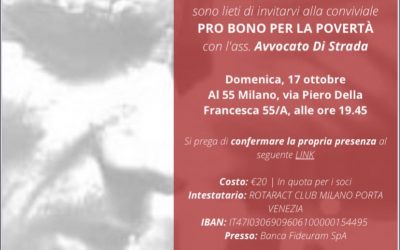 17.10.21 A Milano “Pro Bono per la Povertà”