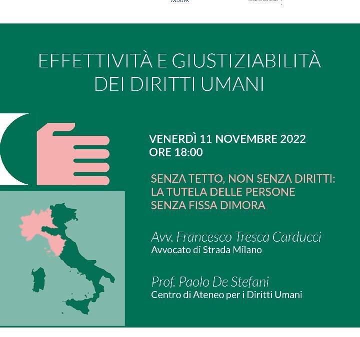 Effettività e giustiziabilità dei diritti umani