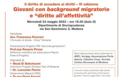 24.05.23 Modena: “Giovani con background migratorio e diritto all’affettività”