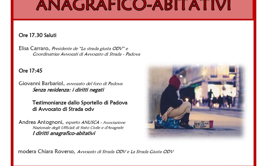 05.03.24 Padova: “Povertà e diritti anagrafico-abitativi”