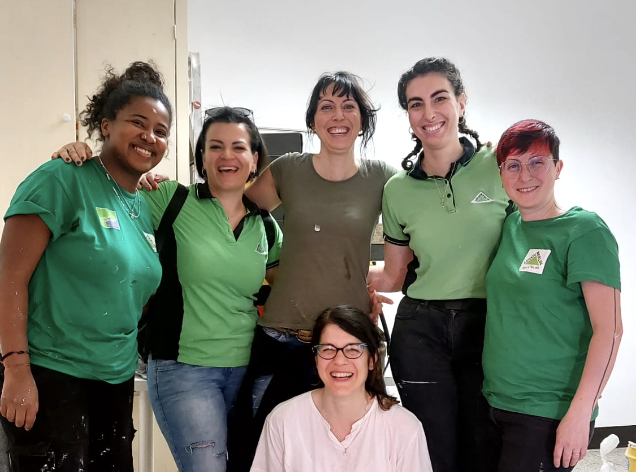 Una “riverniciata” alla casa dei diritti