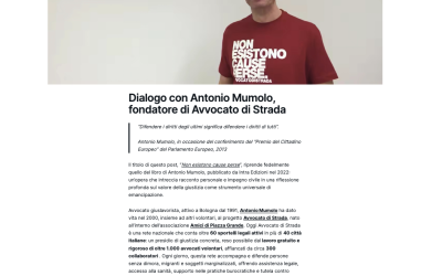 Progetto Commoning: intervista ad Antonio Mumolo, Avvocato di strada
